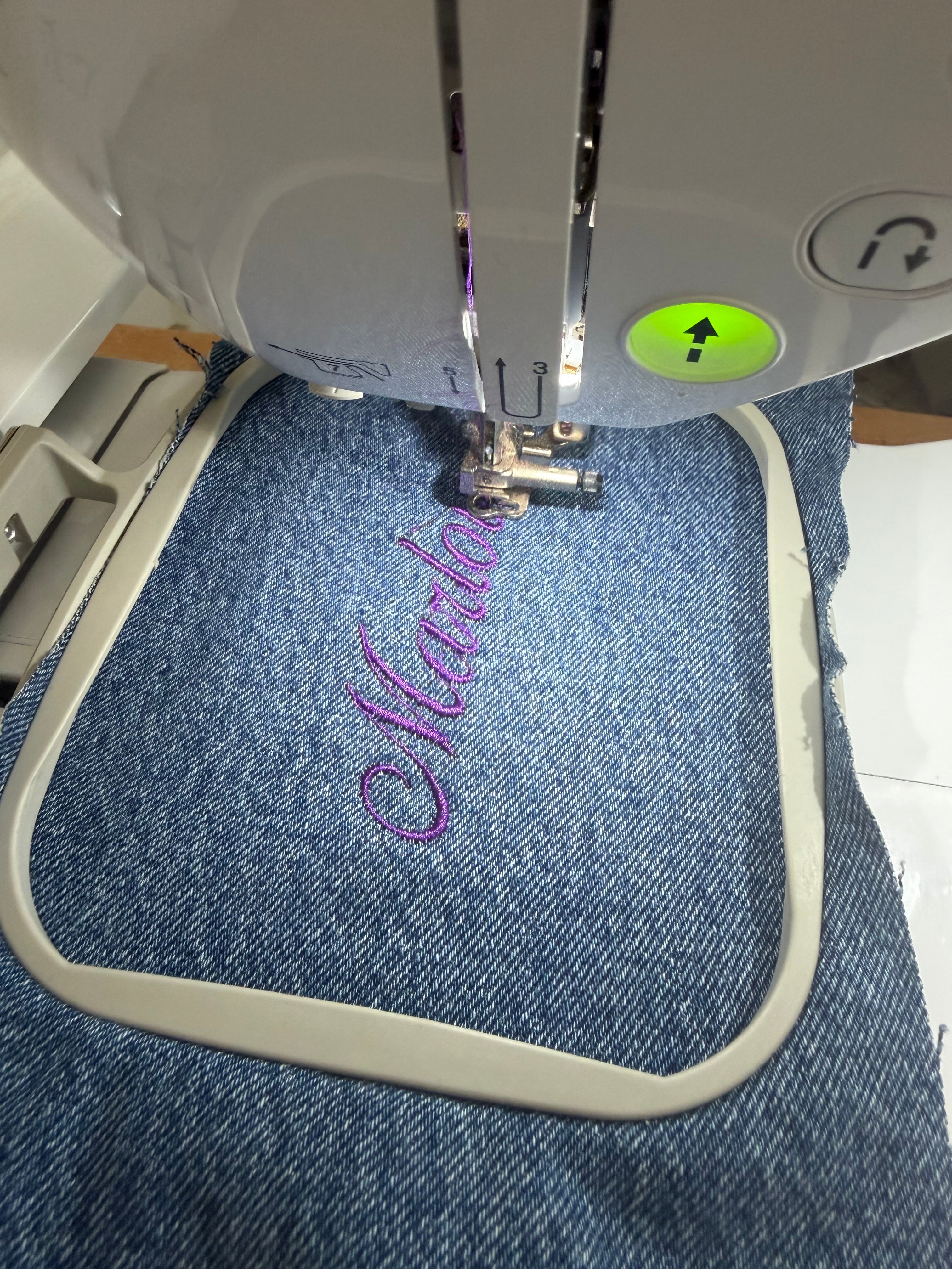 Custom Embroidery Denim Pouch