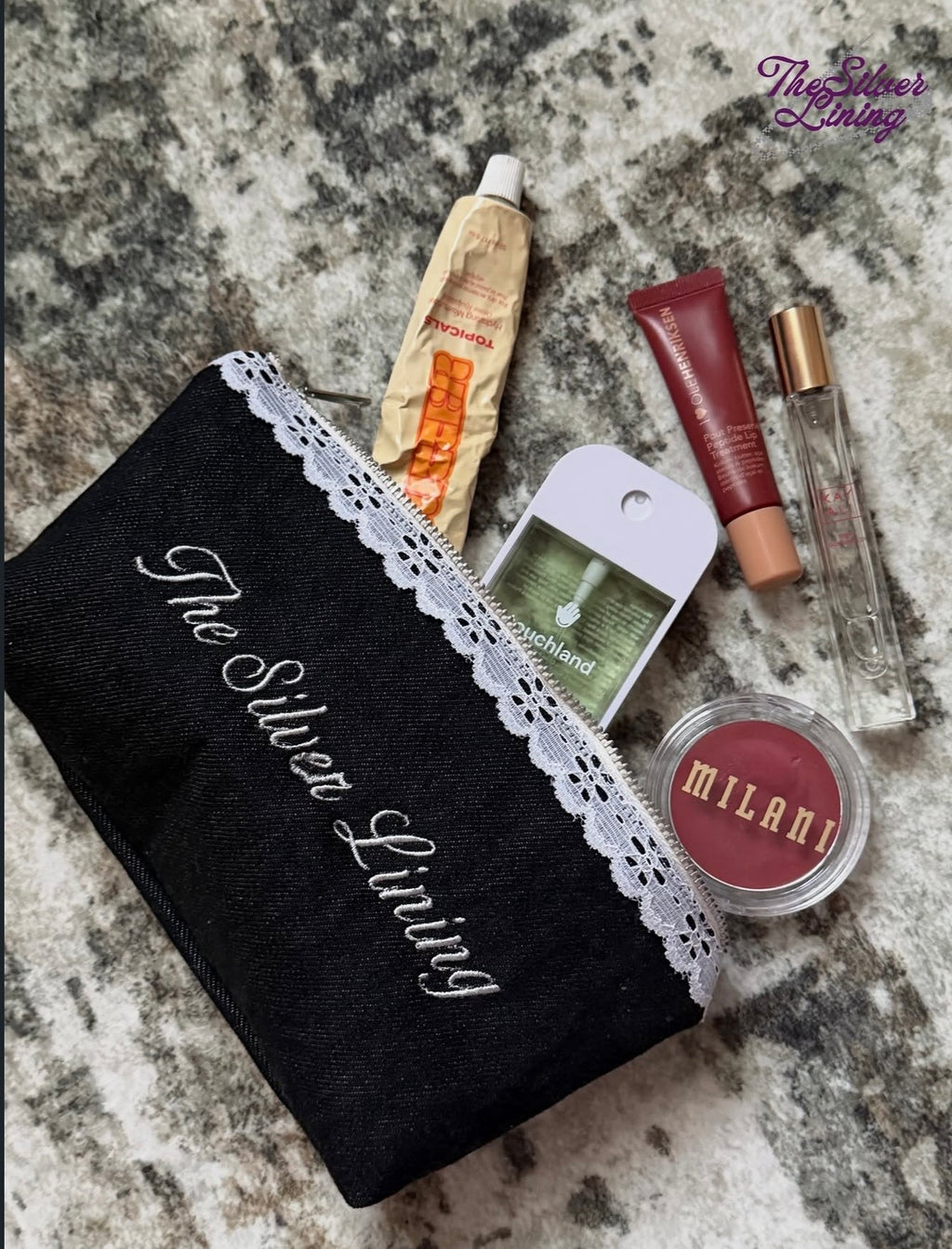 Custom Embroidery Denim Pouch