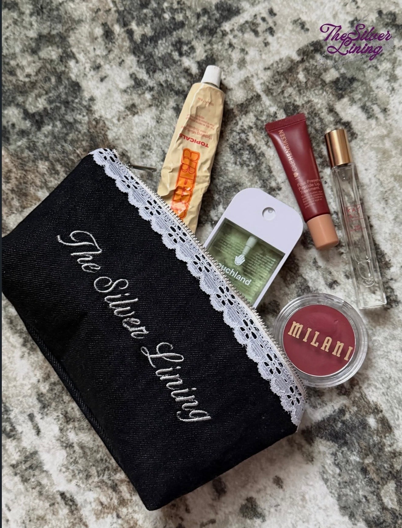 Custom Embroidery Denim Pouch
