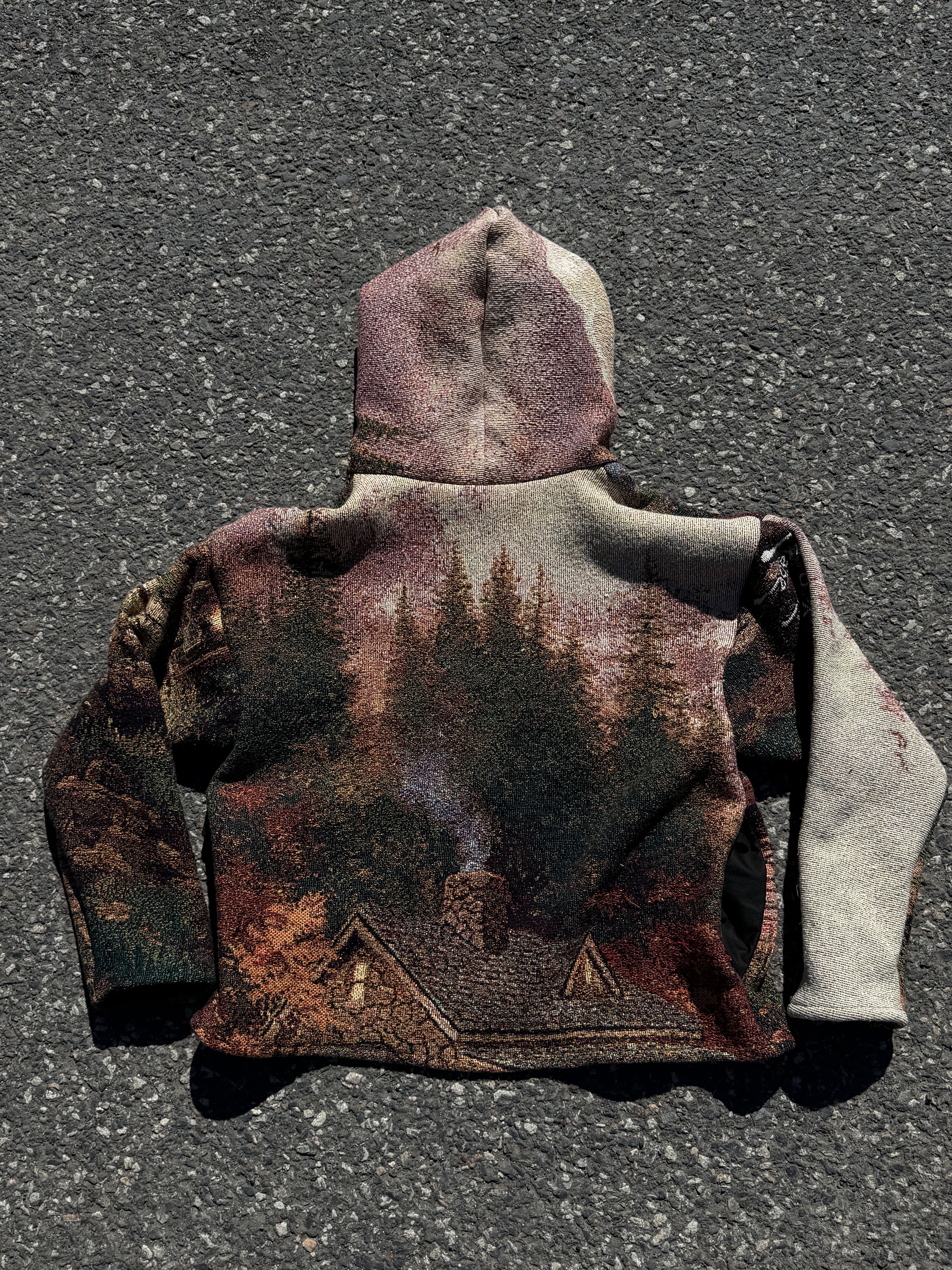 “Quick Getaway” Tapestry Hoodie