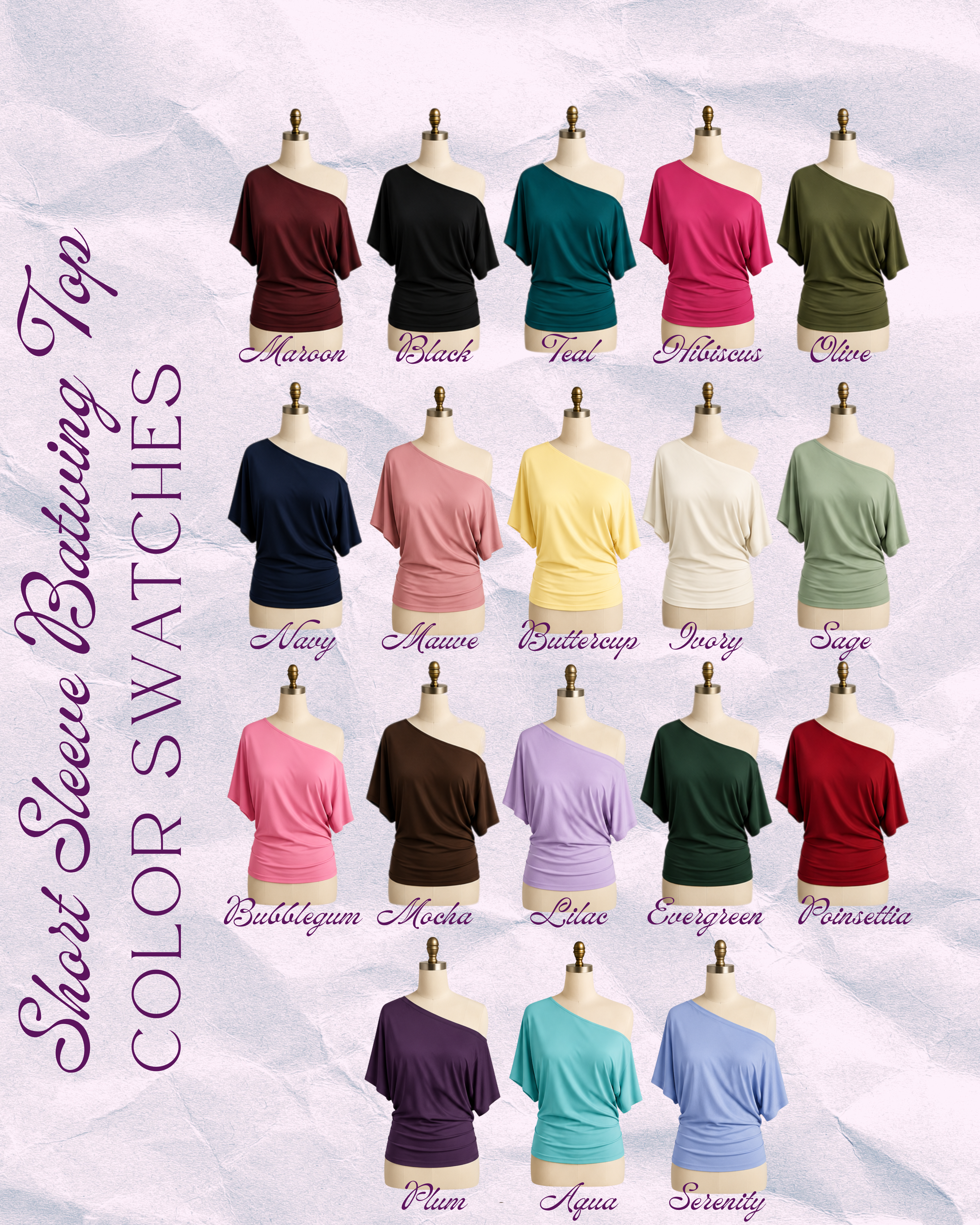 Short Sleeve Batwing & Gauchos Set